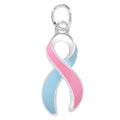 Pink & Blue Ribbon Charms The Awareness Company