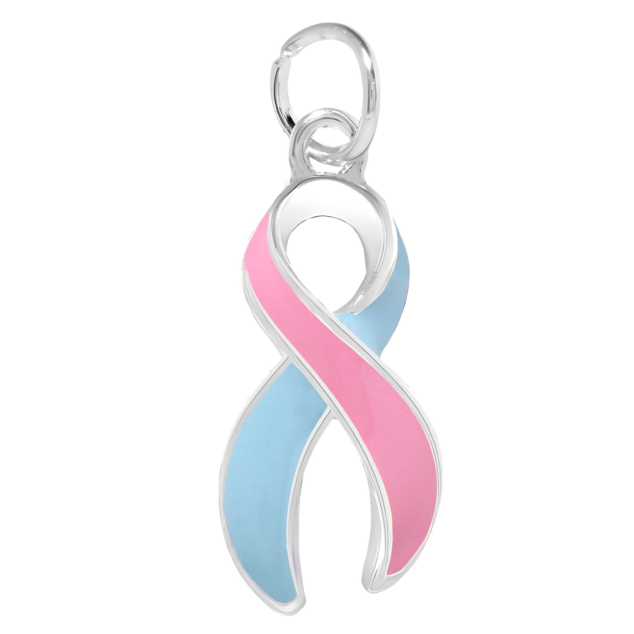 Pink & Blue Ribbon Charms The Awareness Company