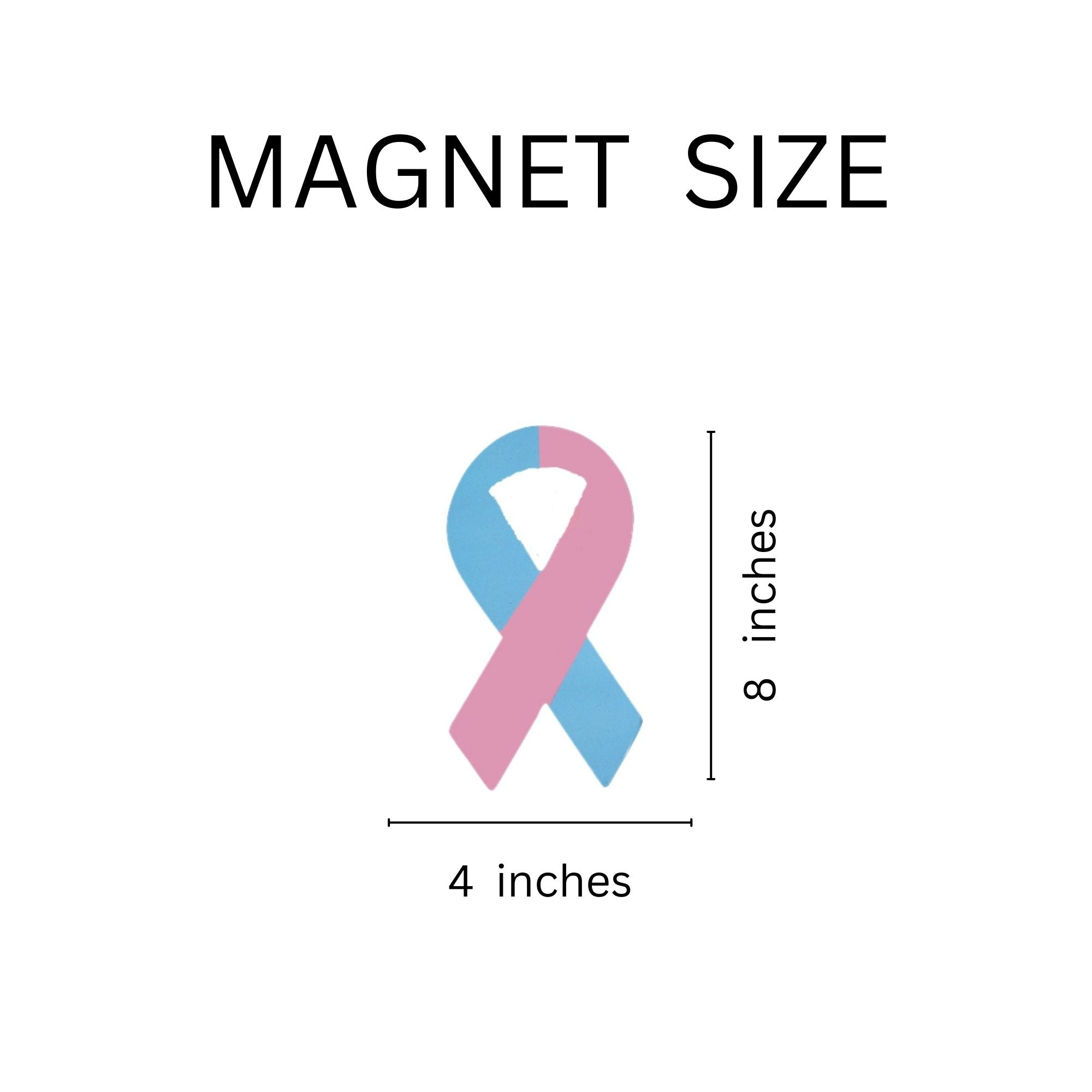 Pink & Blue Ribbon Magnets The Awareness Company