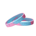 Pink & Blue Silicone Bracelets The Awareness Company