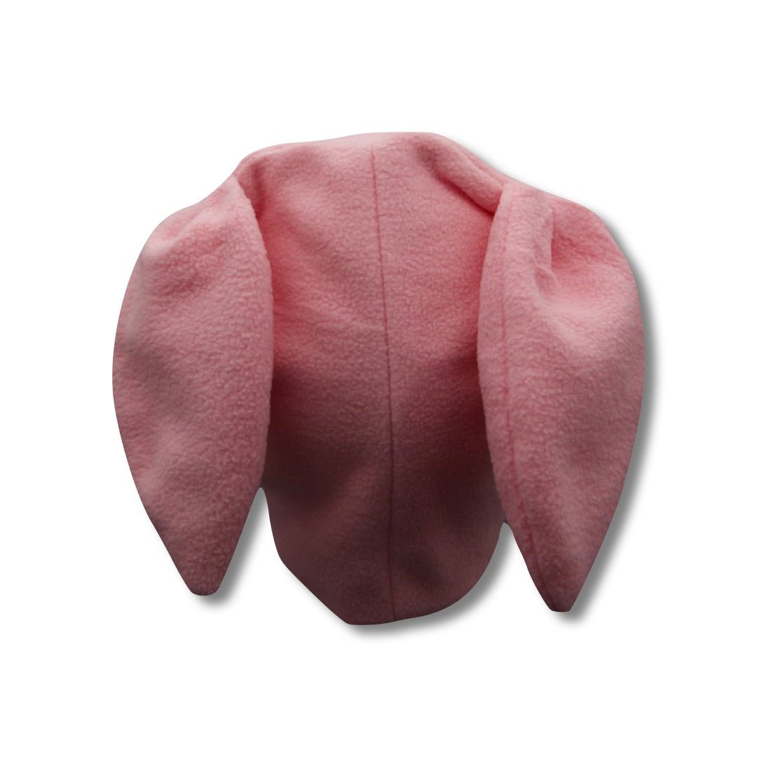 Pink Fleece Bunny Beanie plushtrap
