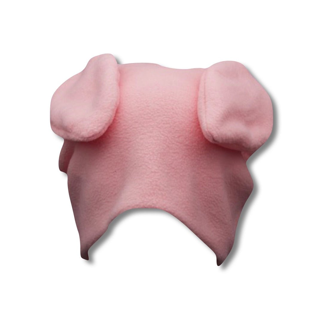 Pink Fleece Bunny Beanie plushtrap