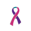 Pink & Purple & Teal Ribbon Pins The Awareness Company