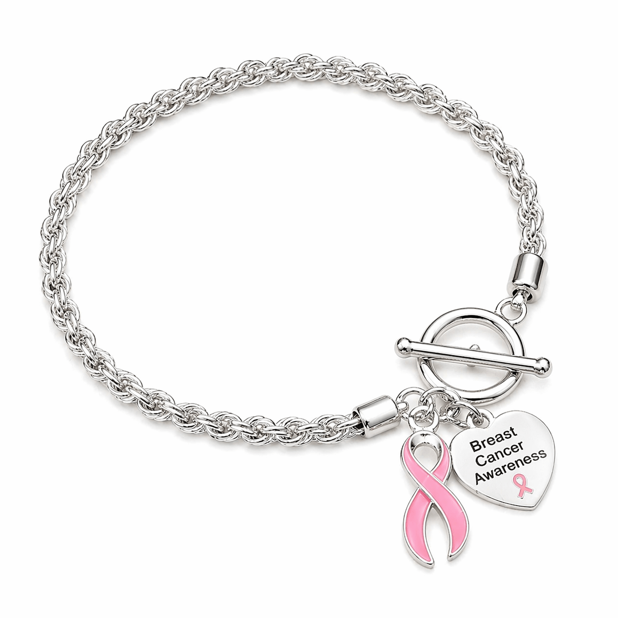 Pink Ribbon Breast Cancer Awareness Rope Bracelets The Awareness Company