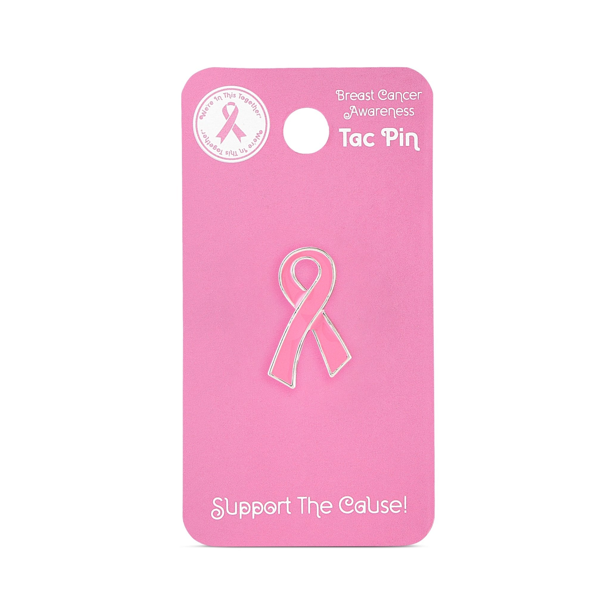 Pink Ribbon Flat Style Pin Counter Display (12 Cards) The Awareness Company