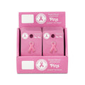 Pink Ribbon Flat Style Pin Counter Display (12 Cards) The Awareness Company