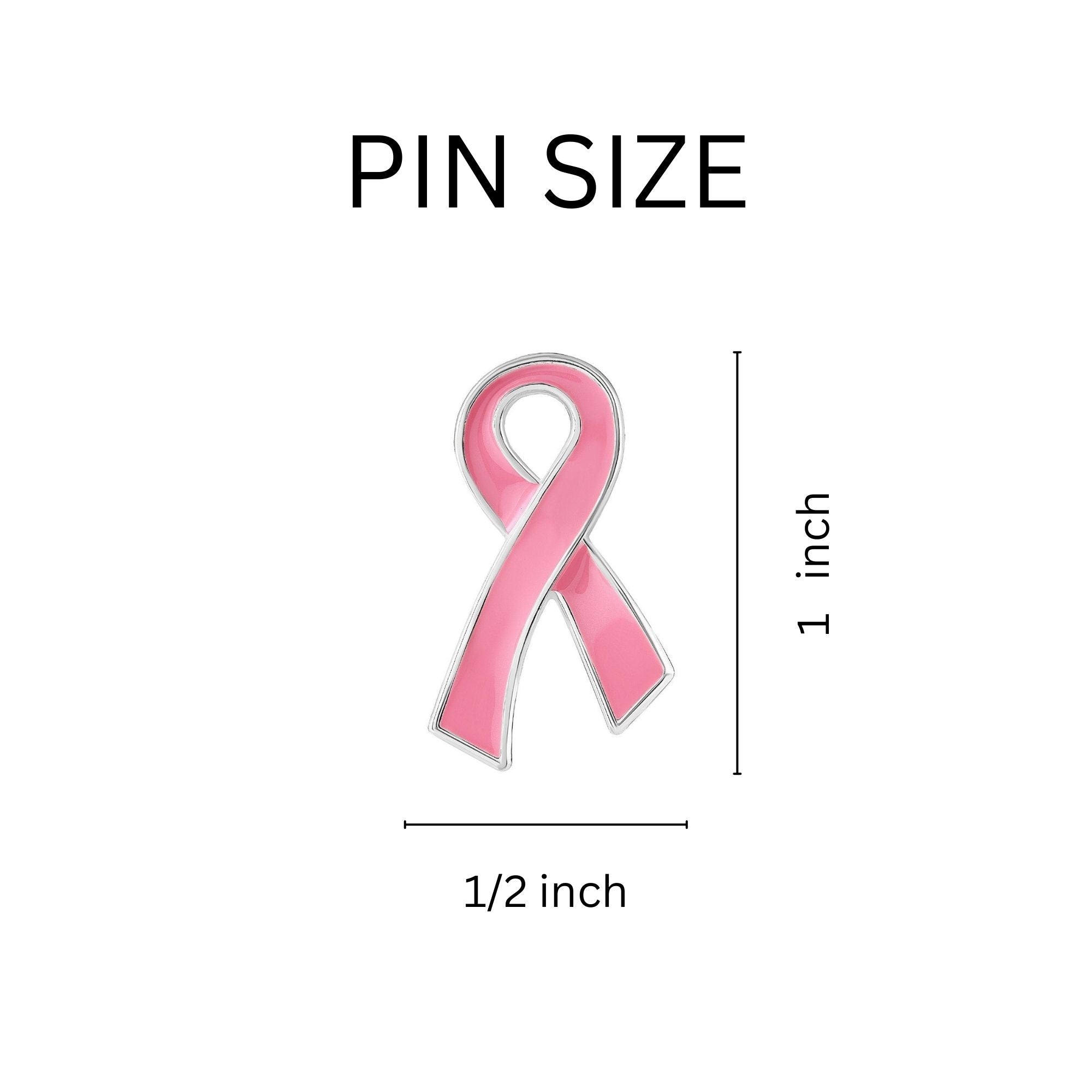 Pink Ribbon Flat Style Pin Counter Display (12 Cards) The Awareness Company