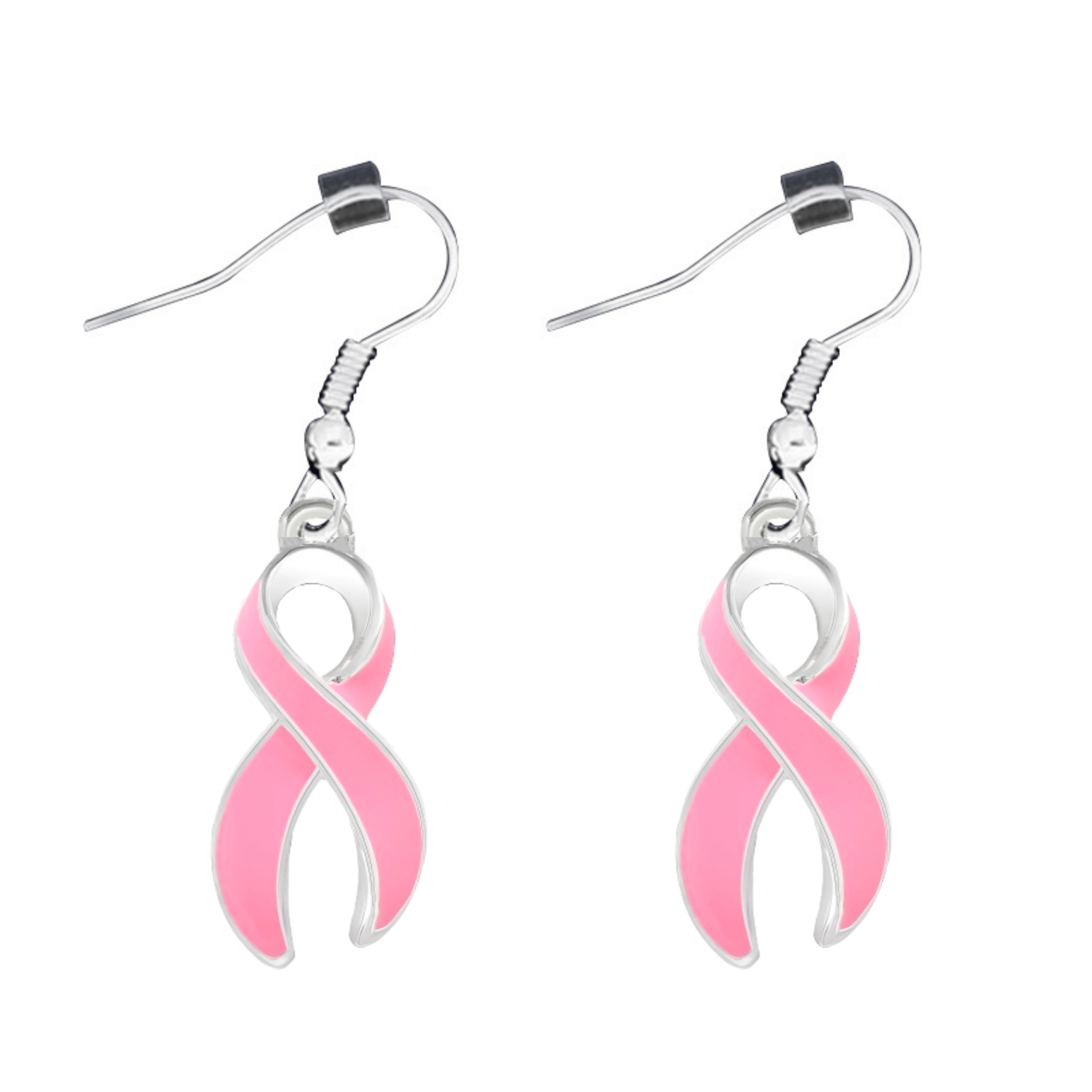 Pink Ribbon Hanging Earrings The Awareness Company