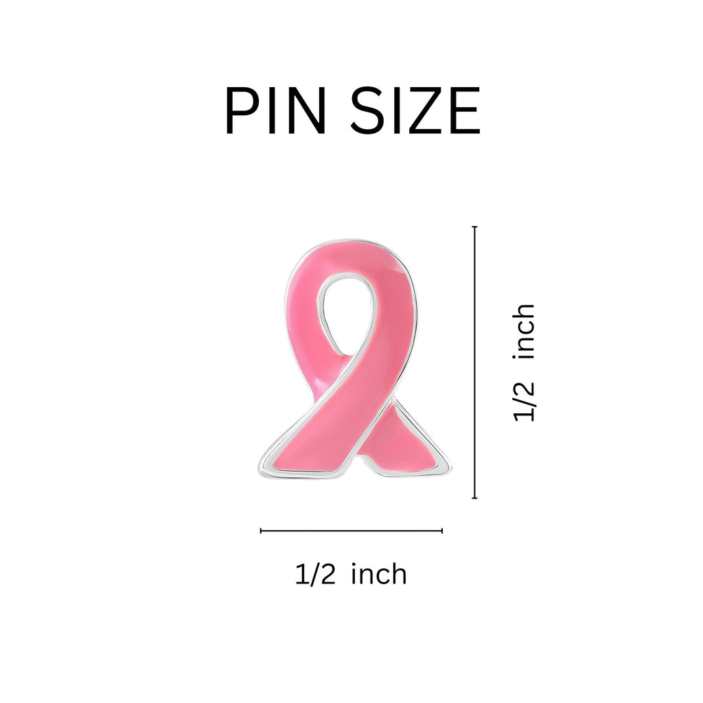 Pink Ribbon Lapel Pin Counter Display (12 Cards) The Awareness Company