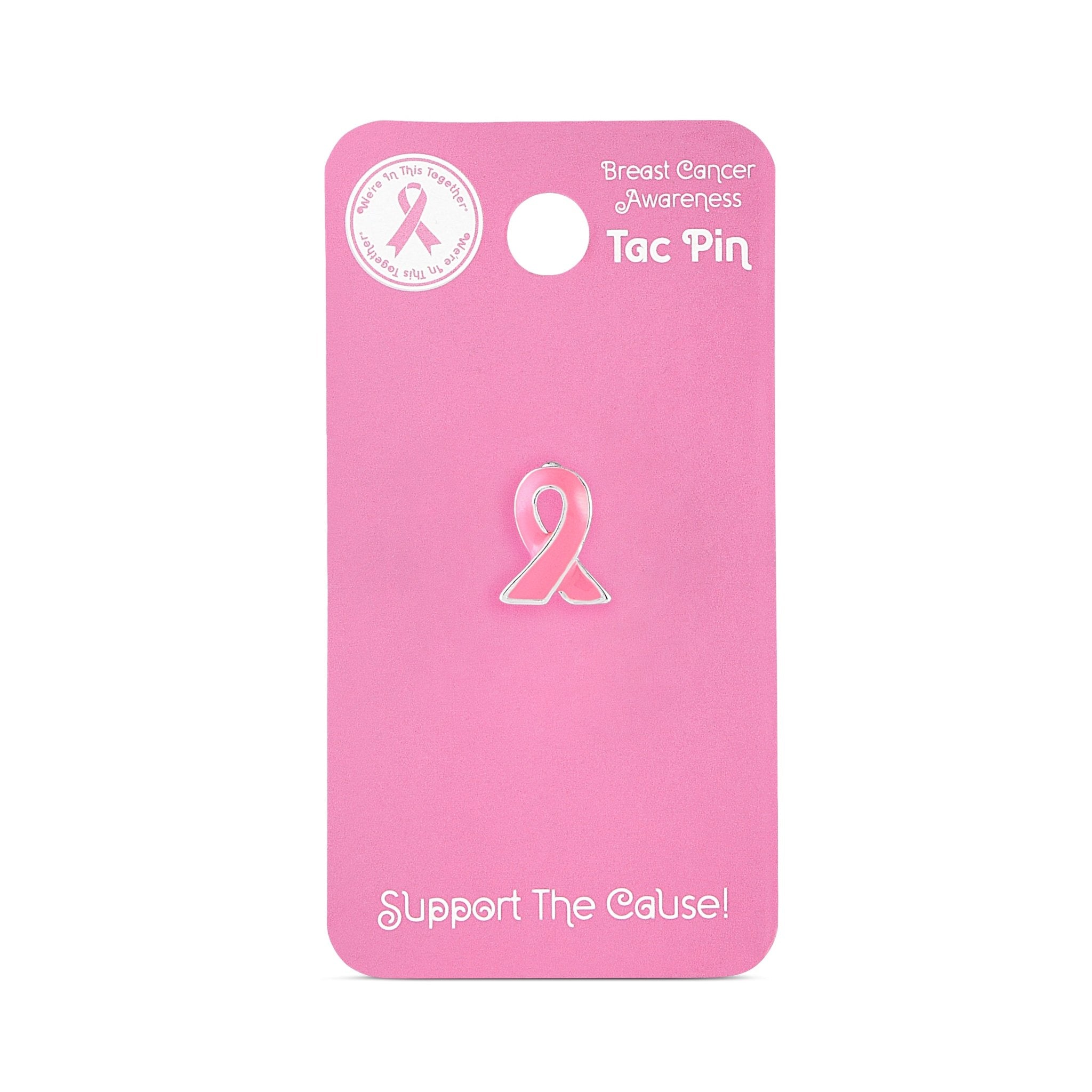 Pink Ribbon Lapel Pin Counter Display (12 Cards) The Awareness Company