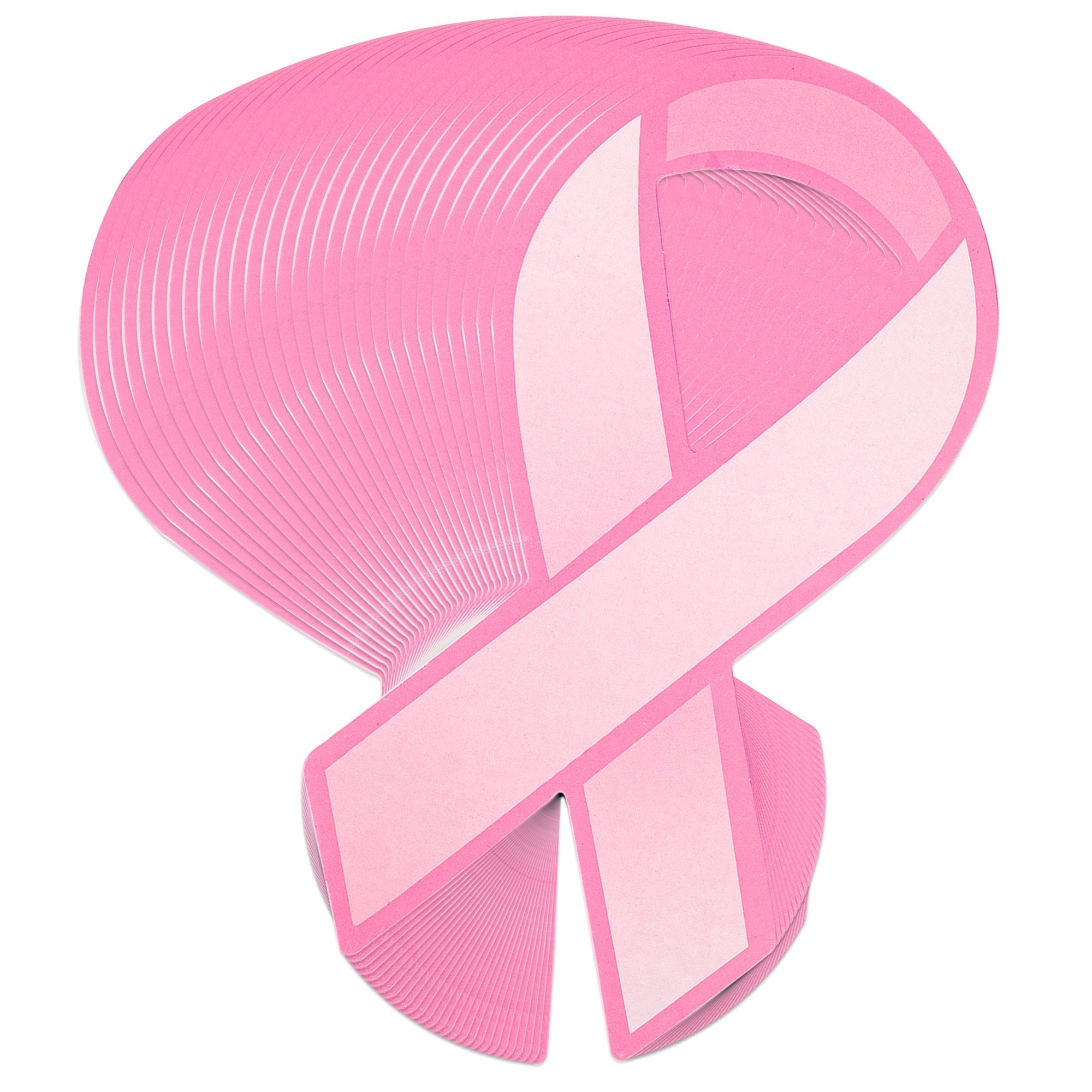 Pink Ribbon Paper Donation Ribbons (50/Pack) The Awareness Company