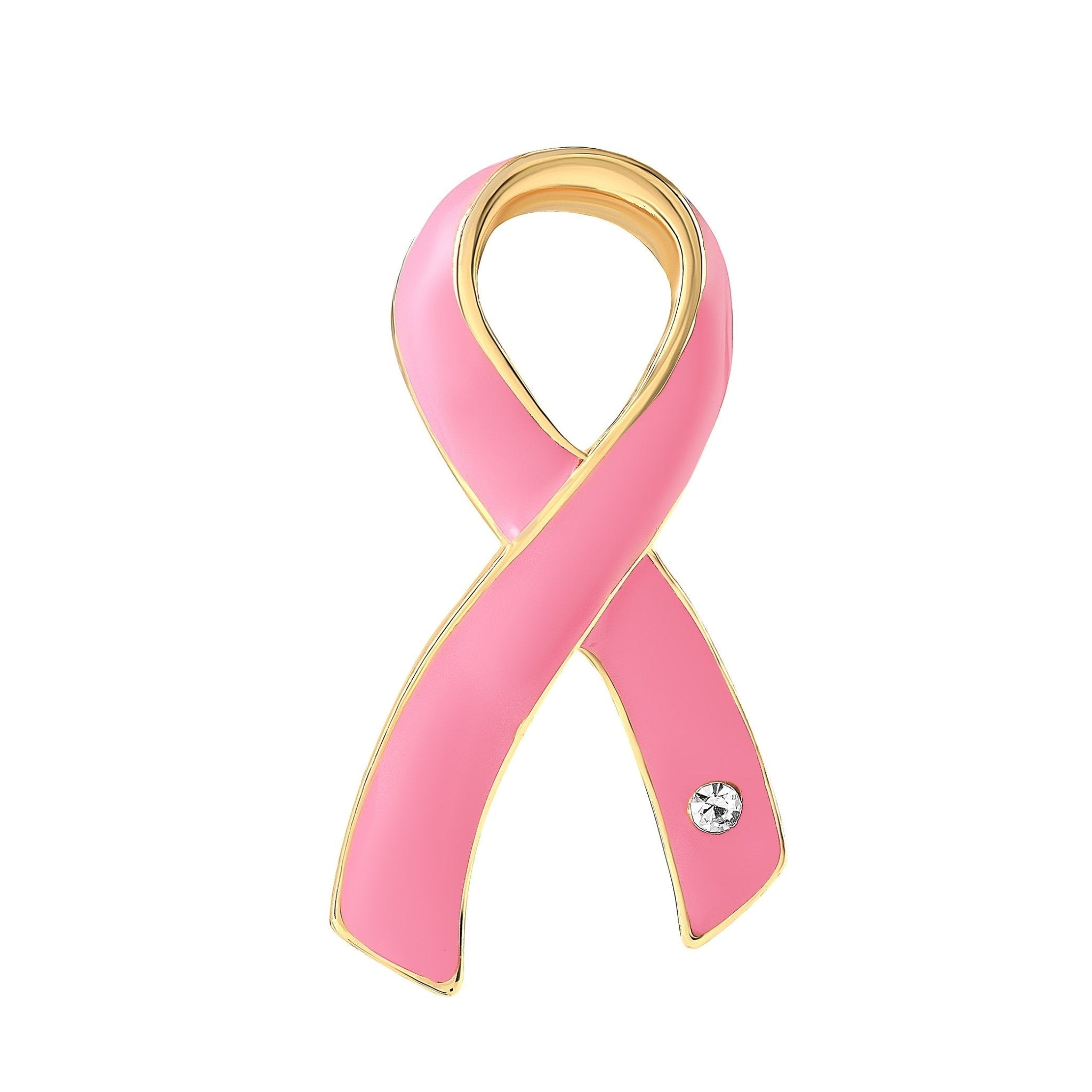 Pink Ribbon Pin w/Crystal Counter Display (12 Cards) The Awareness Company
