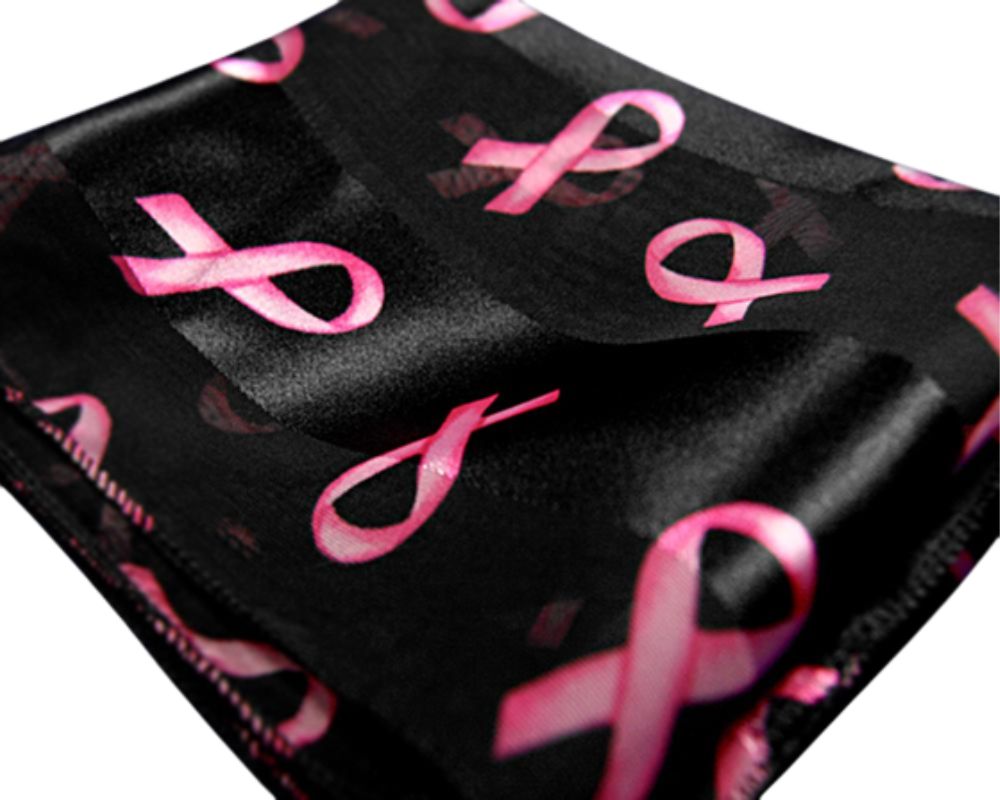 Pink Ribbon Scarves in Black The Awareness Company