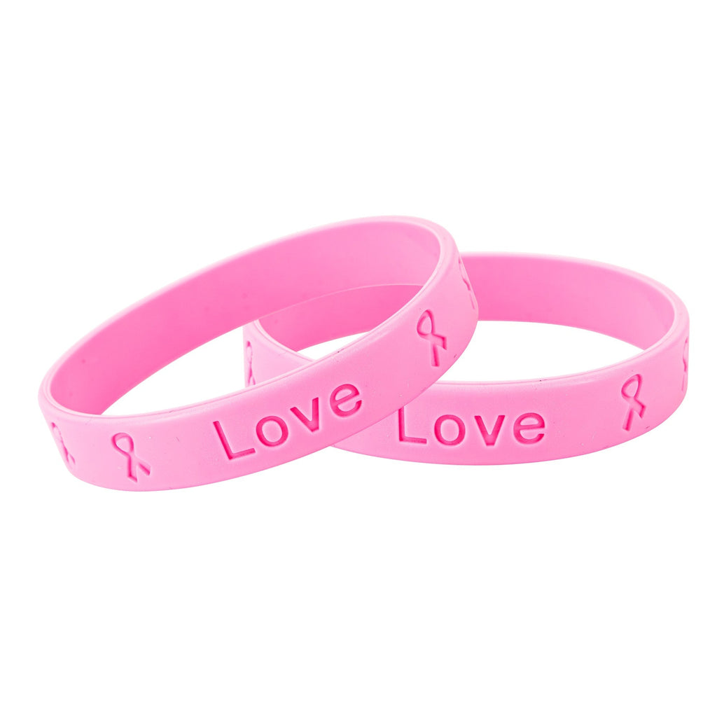 Pink Ribbon Breast Cancer Silicone Bracelets The Awareness Company