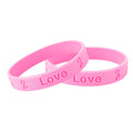 Pink Ribbon Breast Cancer Silicone Bracelets The Awareness Company