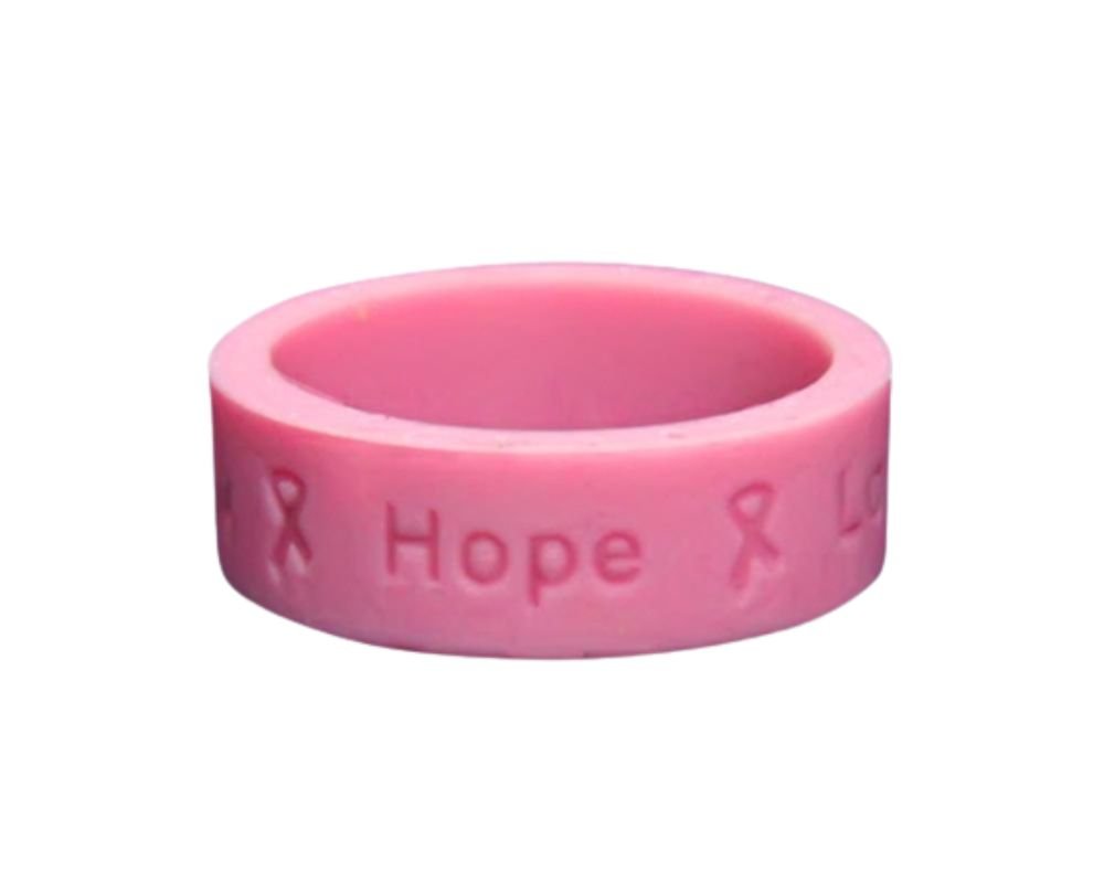 25 Pack Pink Silicone Rings The Awareness Company