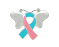 Pink & Teal Ribbon Awareness Butterfly Pins The Awareness Company
