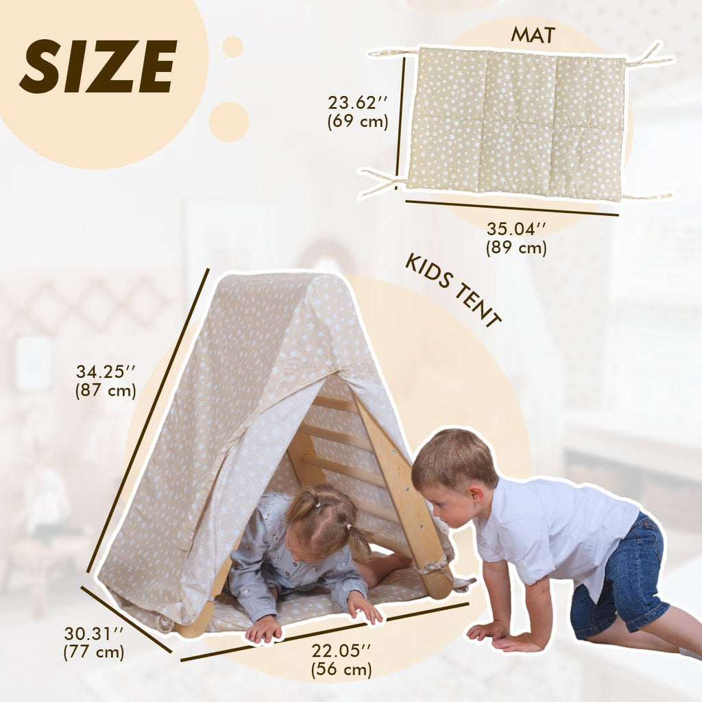 Play Tent Cover with Mat for Climbing Triangle Ladder Goodevas B2B