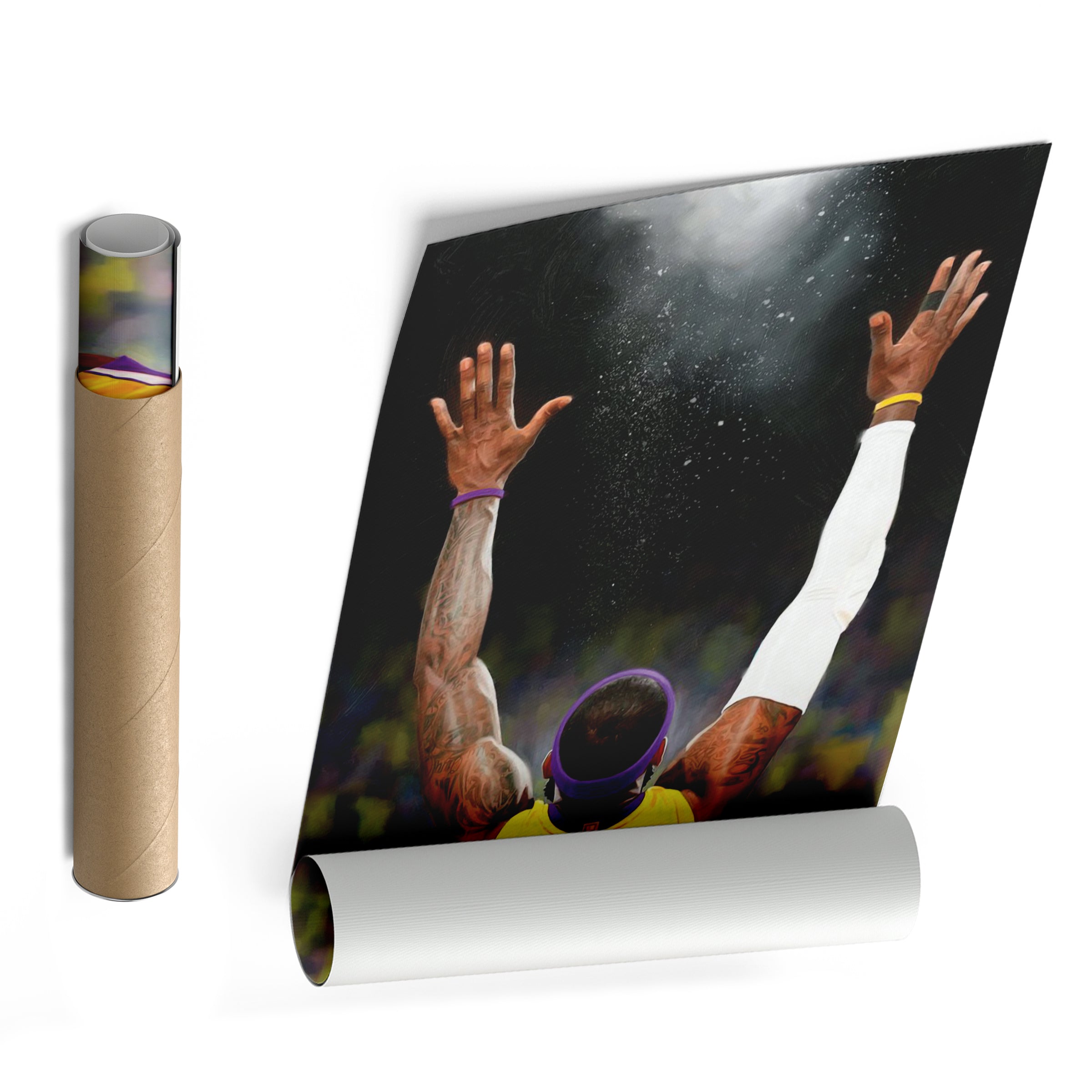 LeBron James Canvas – Lakers Champion Wall Art Decor CanvasBlackArt