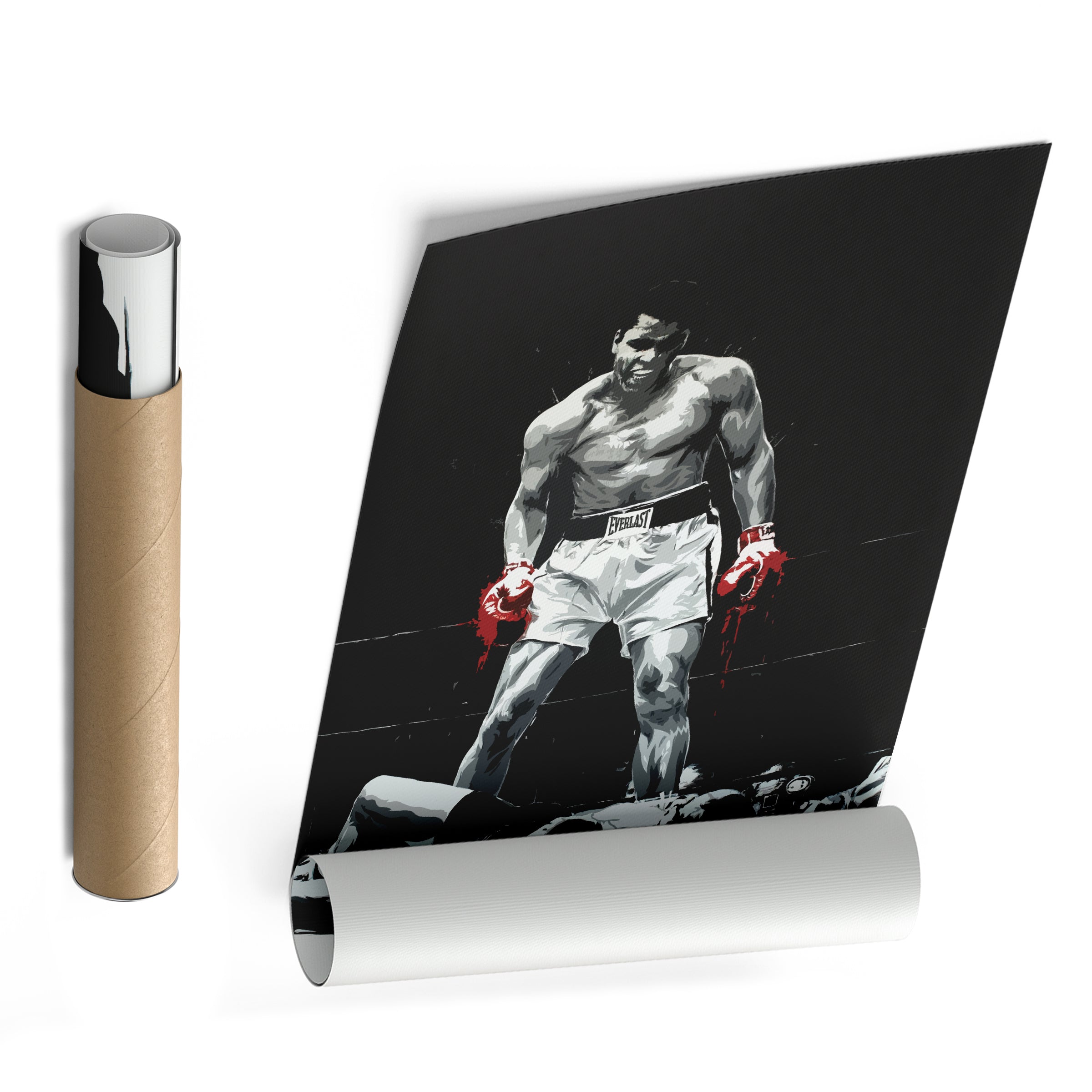 Muhammad Ali Canvas – Boxing Illustration Wall Art Decor CanvasBlackArt