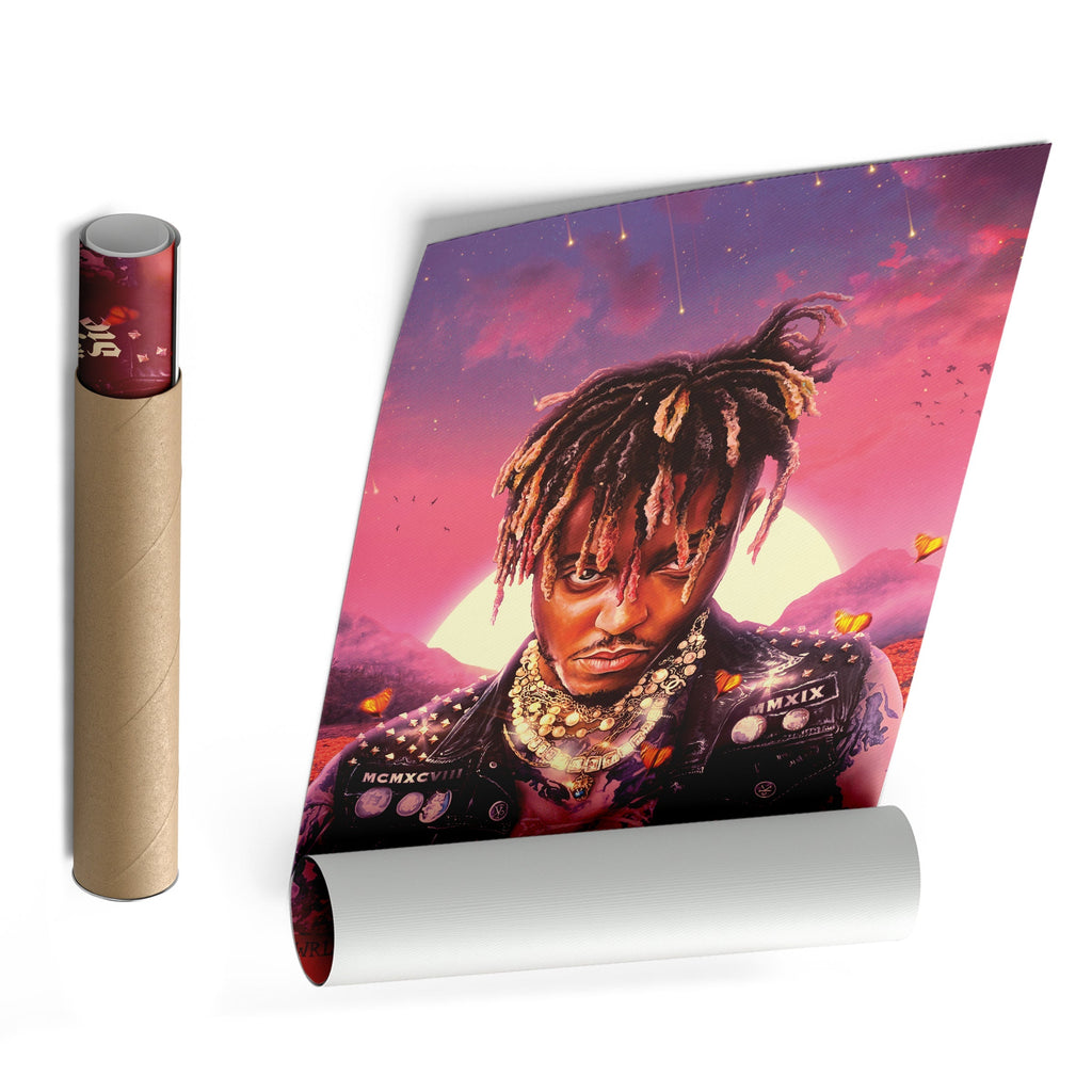 Juice WRLD Canvas – Rap Icon Wall Art for Home Decor CanvasBlackArt