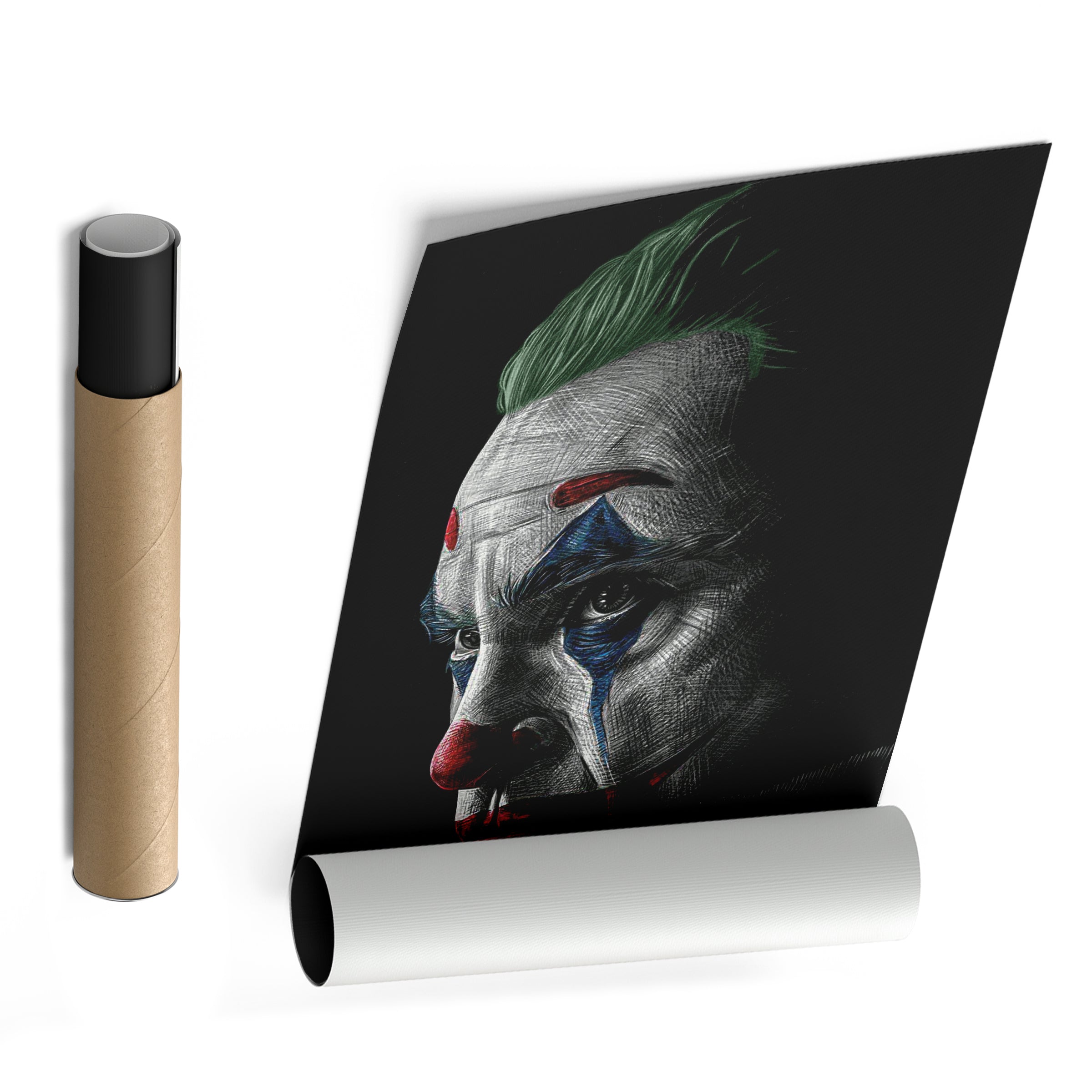 Joker Canvas – Movie Villain Wall Art for Kids or Home Decor CanvasBlackArt