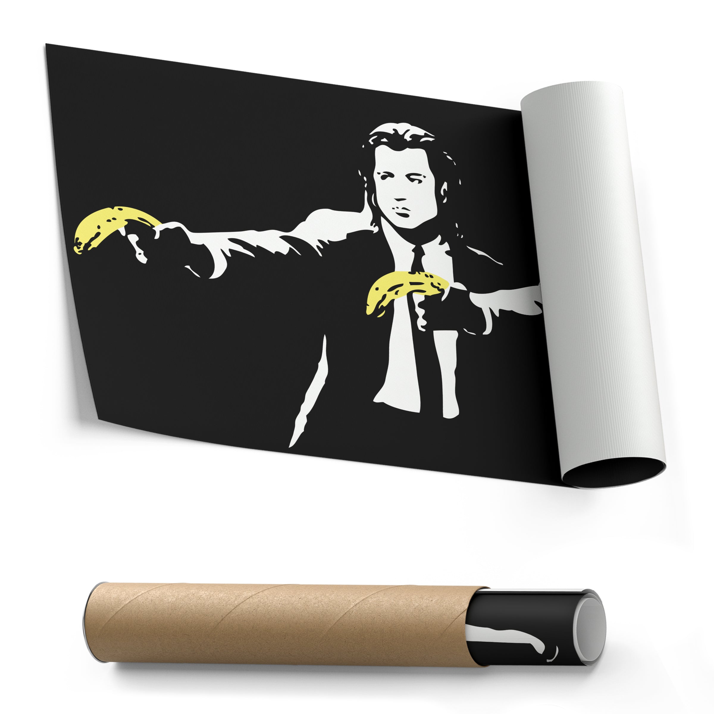 Pulp Fiction Banana Canvas – Funny Movie Wall Art CanvasBlackArt