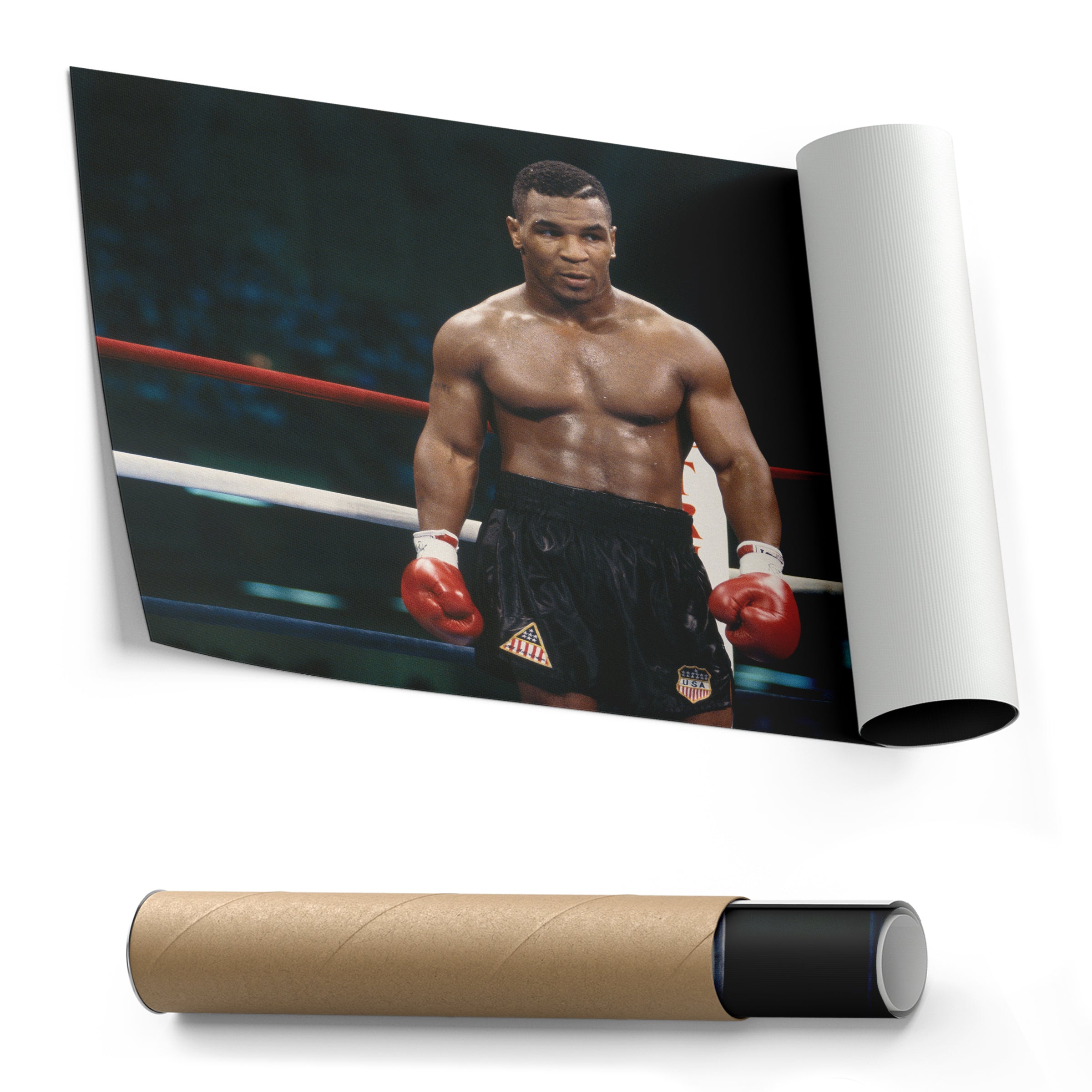 Mike Tyson Canvas – Iron Mike Boxing Wall Art Print CanvasBlackArt