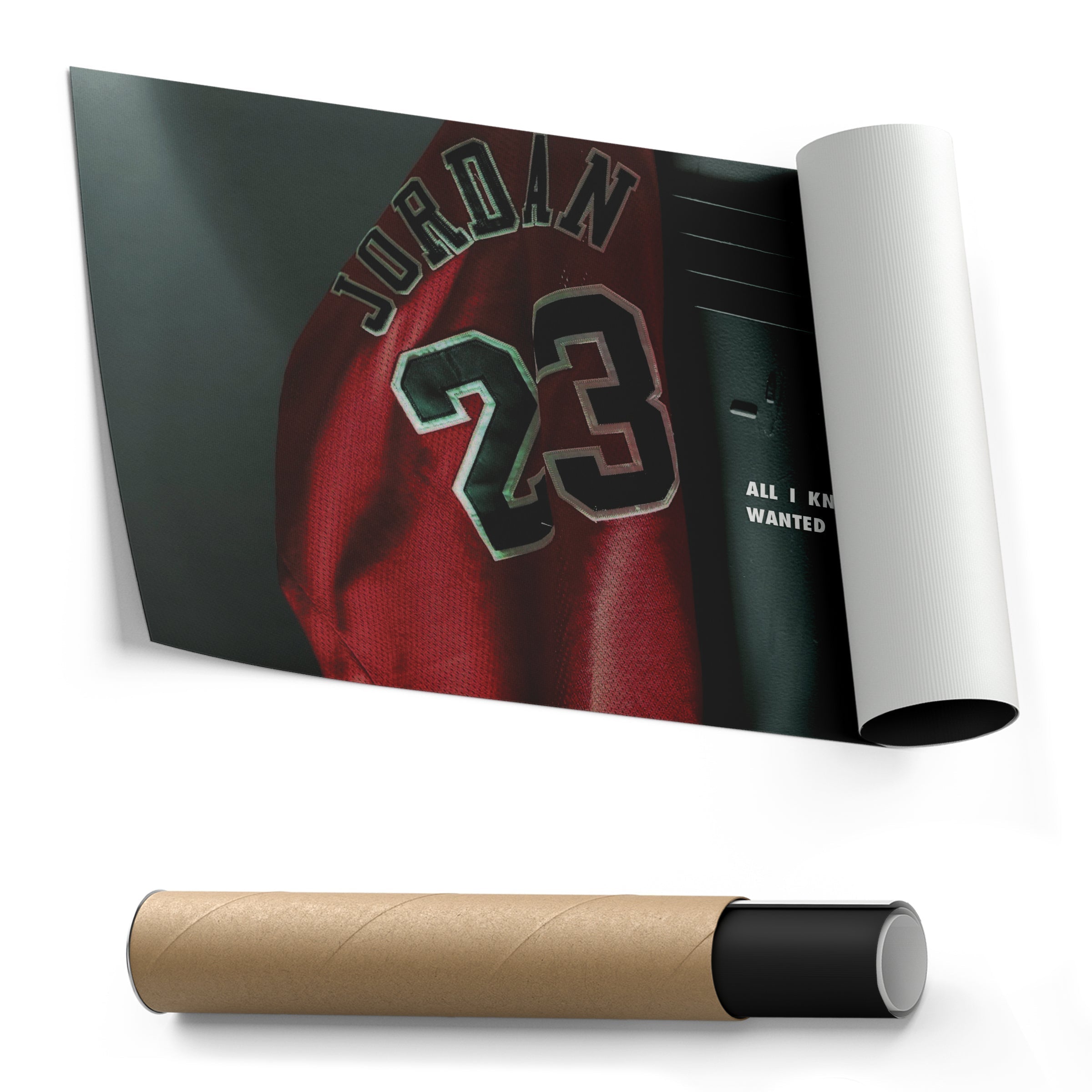 Michael Jordan Jersey Locker Room Canvas Poster – Wall Art Decor CanvasBlackArt