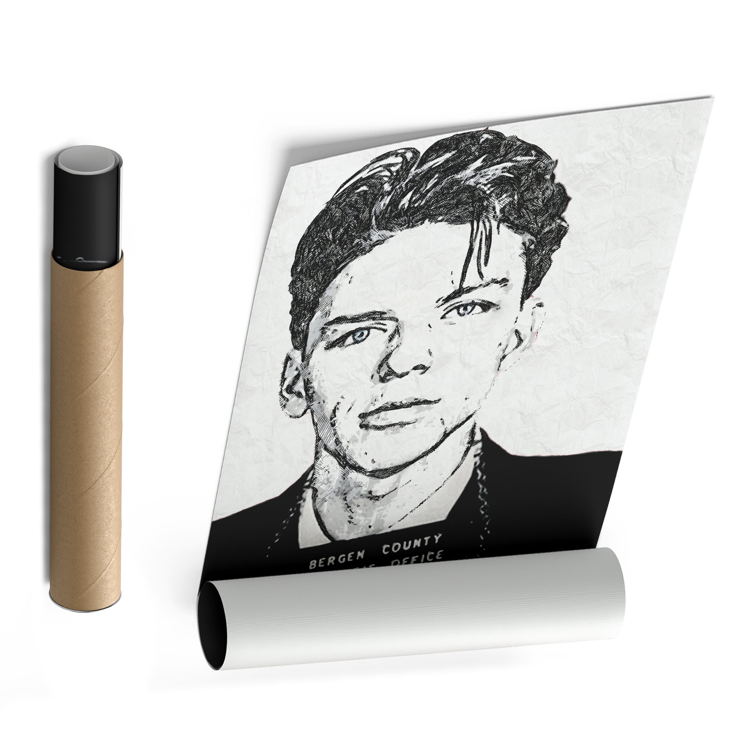 Frank Sinatra Mugshot Canvas – Vintage Wall Art Decor CanvasBlackArt