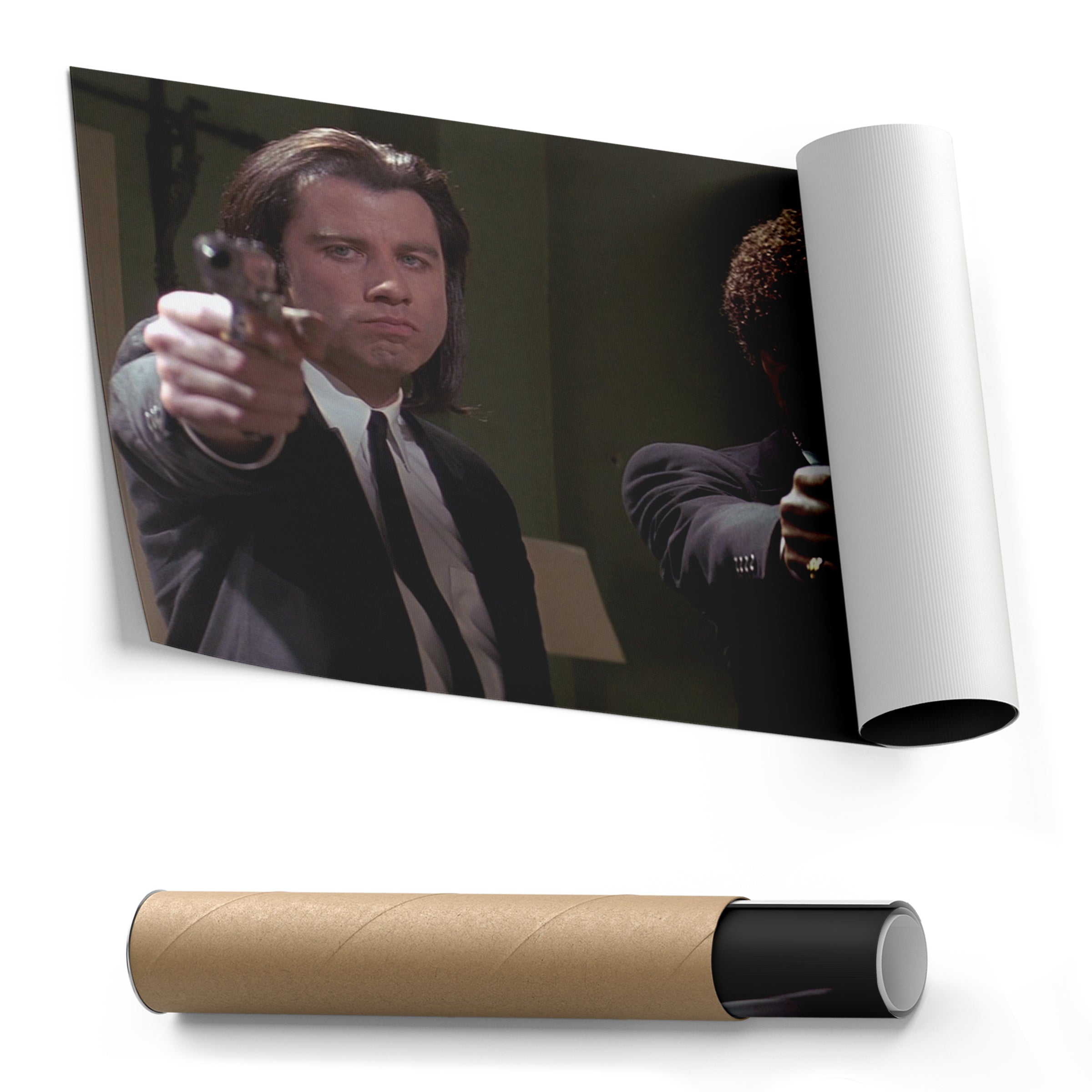 Pulp Fiction Gangsta Canvas – Classic Movie Wall Art CanvasBlackArt