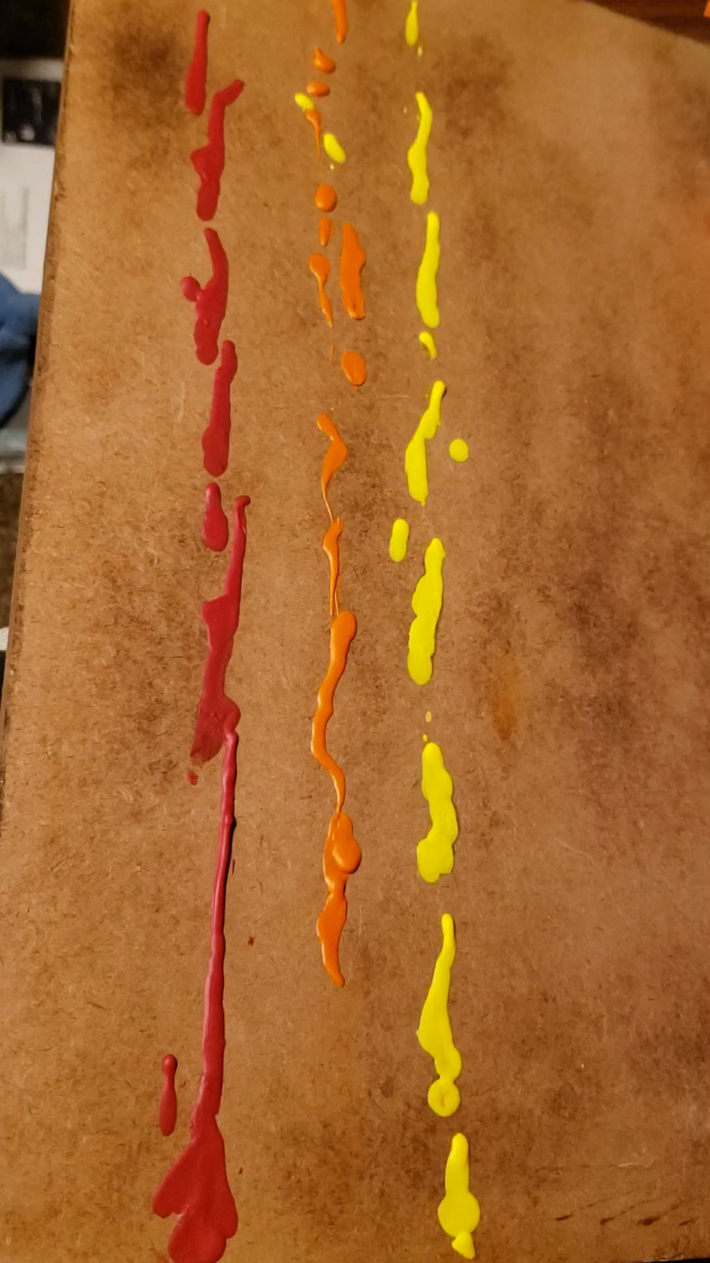 Rainbow Drip 🌈 Acrylic painting on wood by A.D.M.