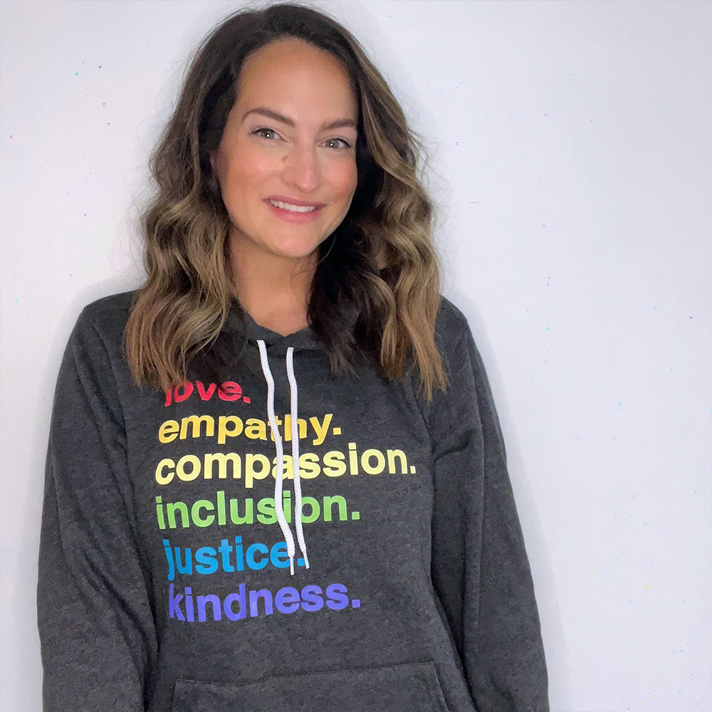 'Kindness Is' Pride Pullover Fleece Kind Cotton