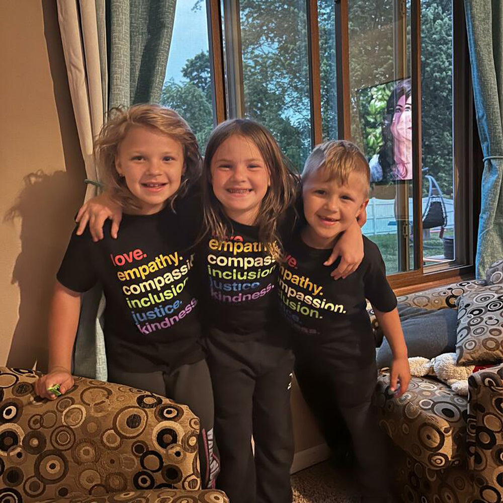 'Kindness Is' Pride Kids Tee Kind Cotton