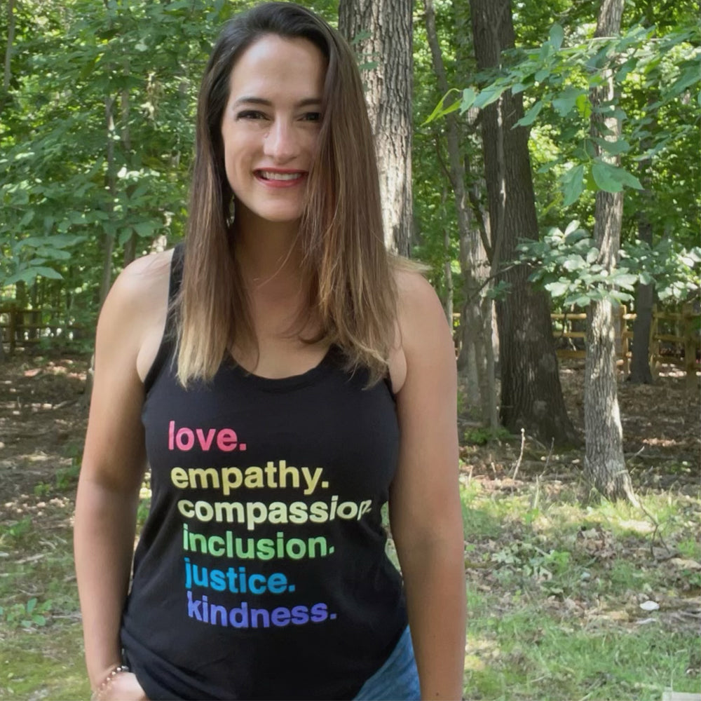 'Kindness is' Pride Racerback Kind Cotton