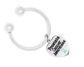 Prostate Cancer Heart Charm Keychain The Awareness Company