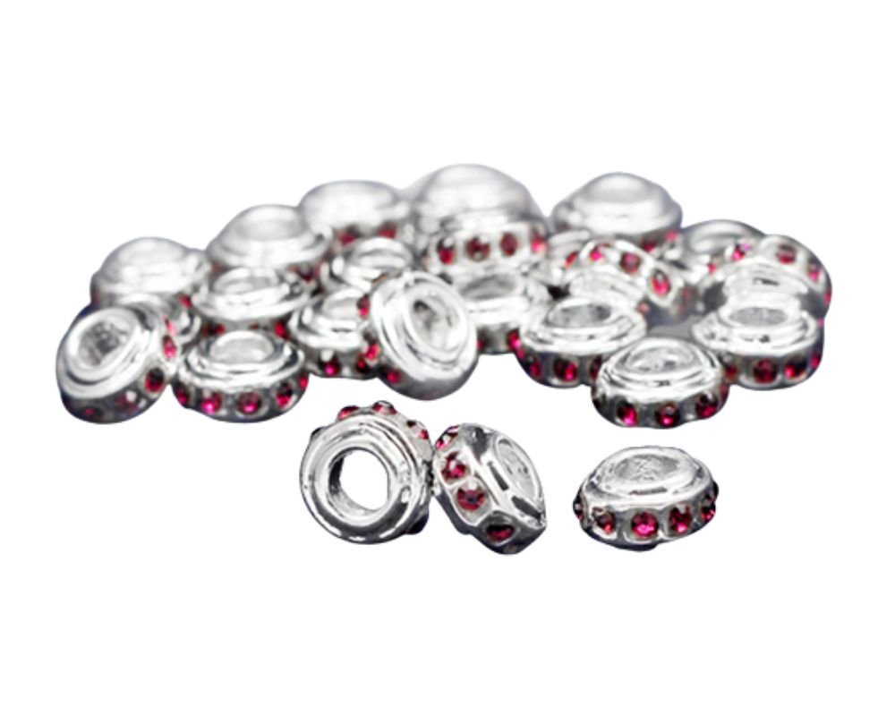 Purple Crystal Accent Charms The Awareness Company