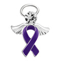 Purple Ribbon Angel Awareness Pins The Awareness Company