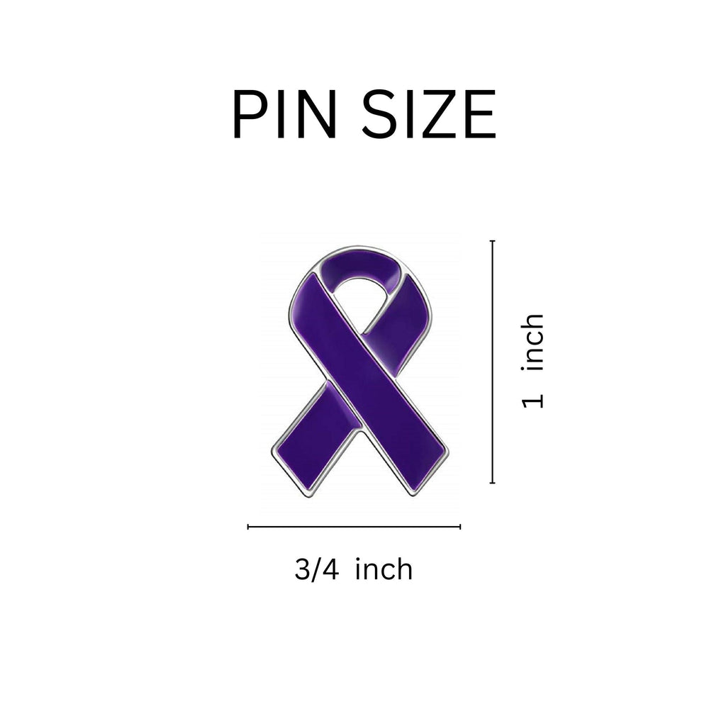 Purple Ribbon Awareness Pins The Awareness Company