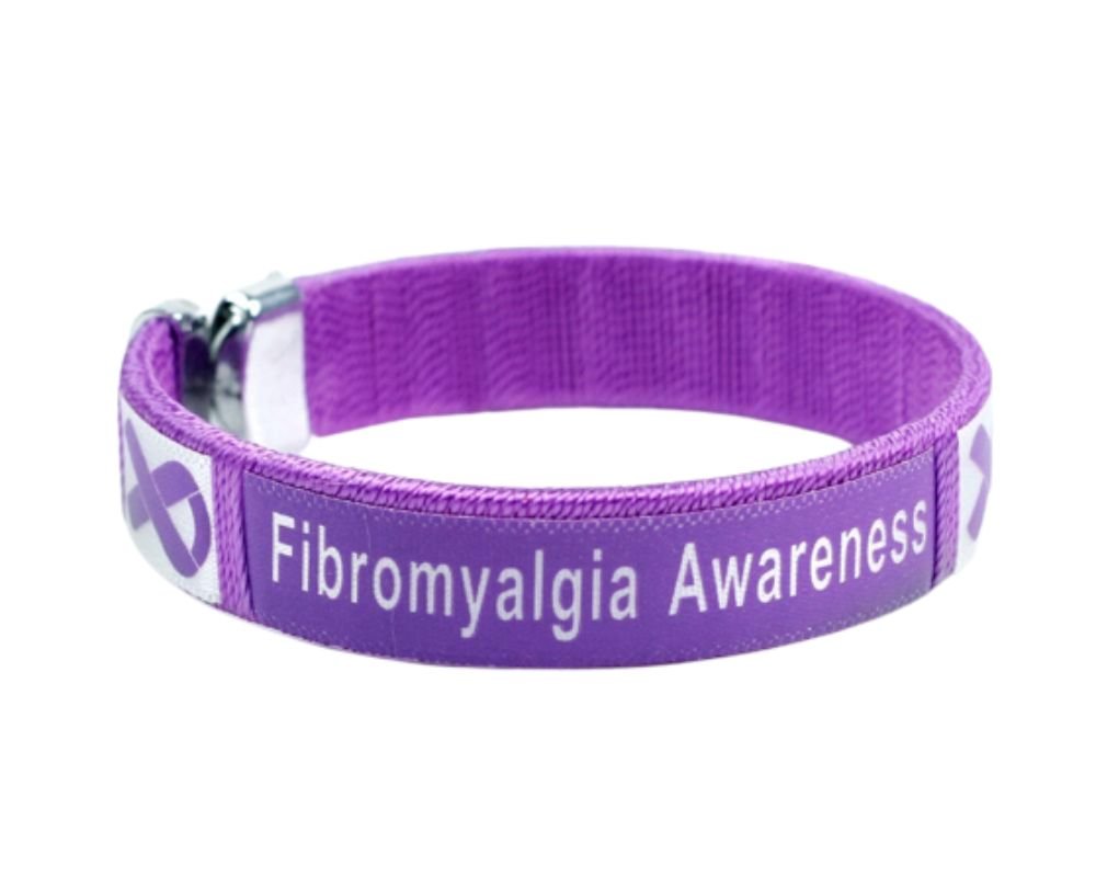 Purple Ribbon Fibromyalgia Awareness Bangle Bracelets The Awareness Company
