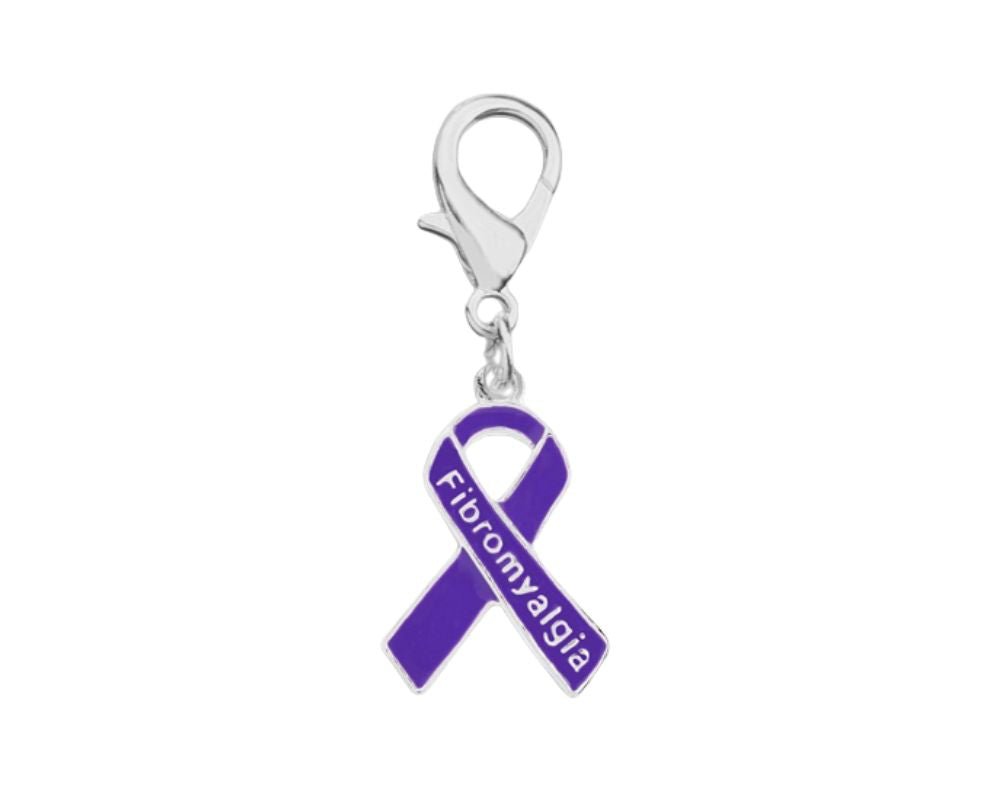 Purple Ribbon Fibromyalgia Awareness Hanging Charms The Awareness Company