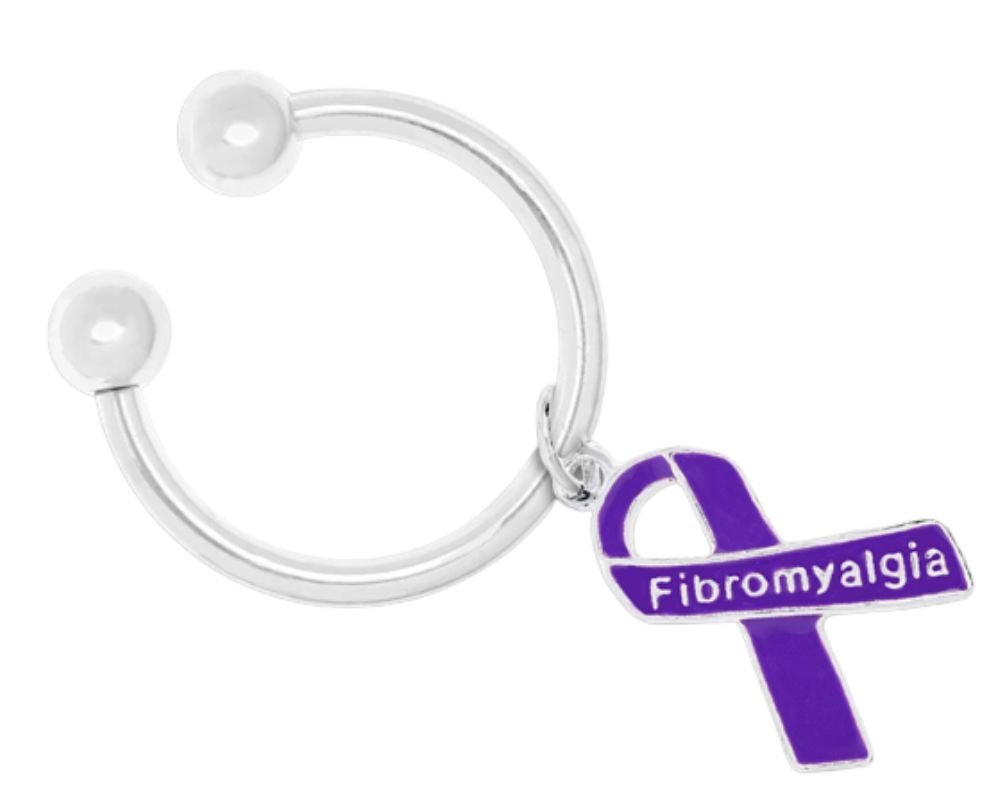 Purple Ribbon Fibromyalgia Awareness Keychains The Awareness Company