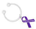 Purple Ribbon Fibromyalgia Awareness Keychains The Awareness Company