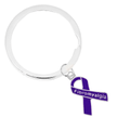 Purple Ribbon Fibromyalgia Awareness Split Style Keychains The Awareness Company