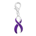 Purple Ribbon Hanging Charms The Awareness Company