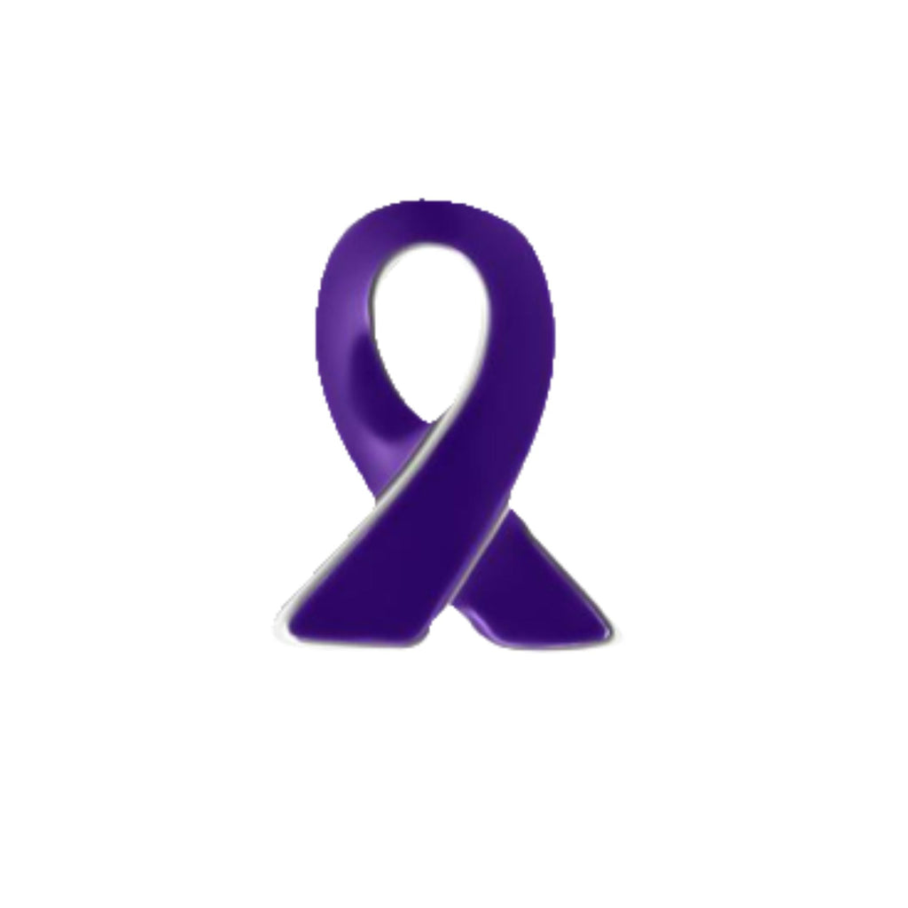 Purple Ribbon Lapel Pins The Awareness Company
