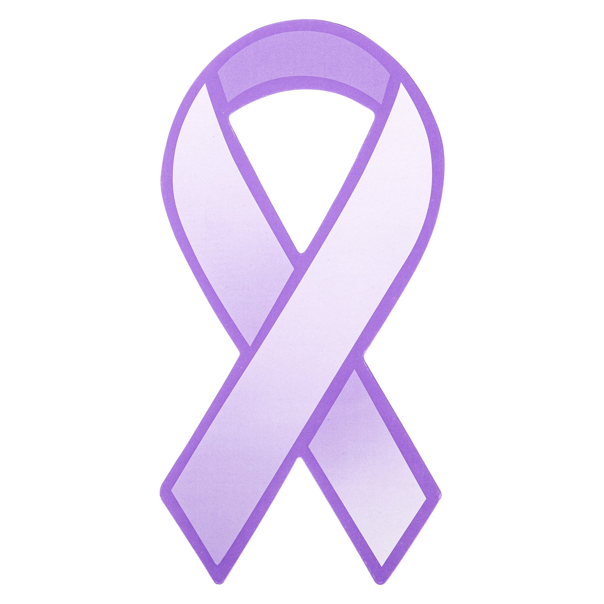Purple Ribbon Paper Donation Ribbons (50/Pack) The Awareness Company