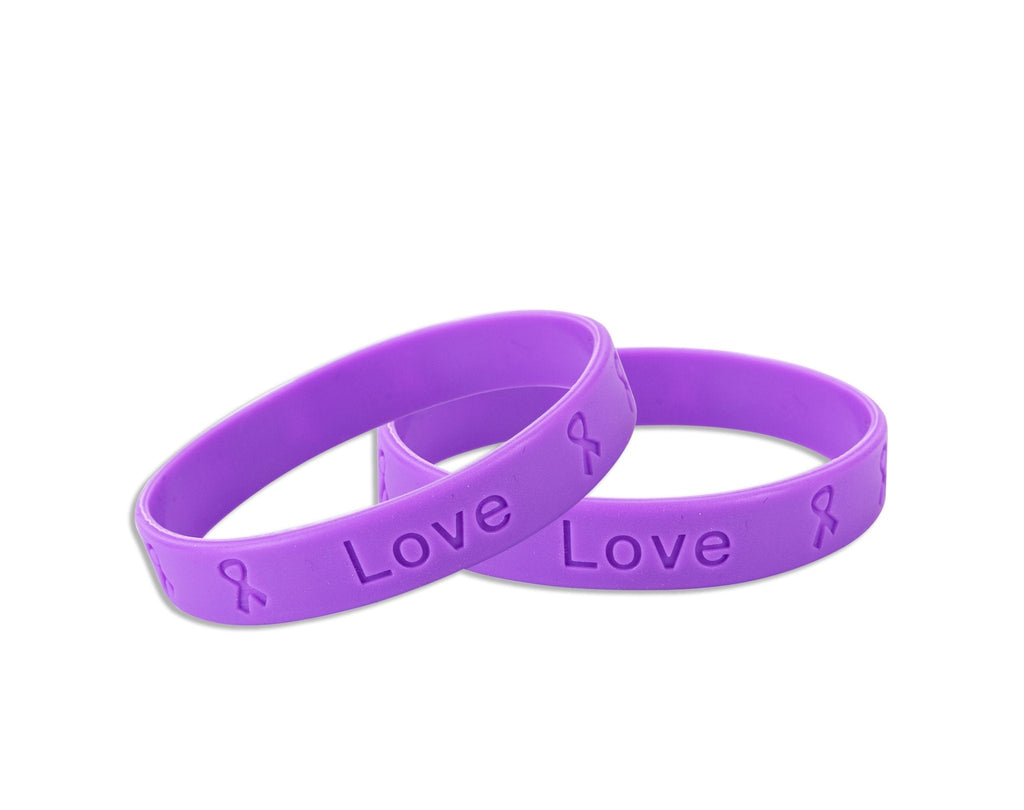 Purple Silicone Bracelets The Awareness Company