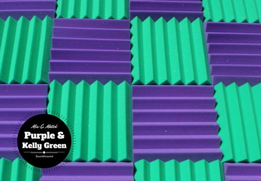 Easy Mount Acoustic Foam Kit - 12x12x2" Acoustic Foam Panels With Adhesive - Wedge Style - 4 Pack SoundAssured