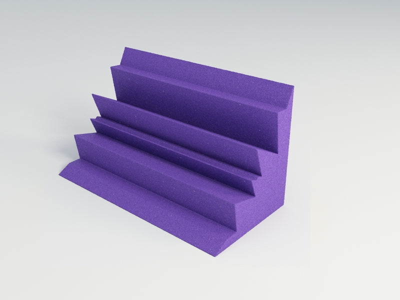Acoustic Foam Corner Bass Traps, 12 x 12 x 24 Inch, NRC 1.20, 13 Colors SoundAssured
